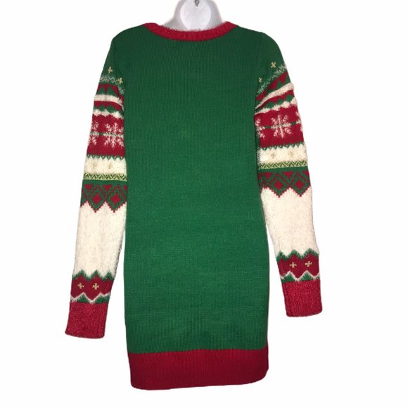 NWT It's Our Time Snowboarding Reindeer Tunic L - Picture 7 of 9